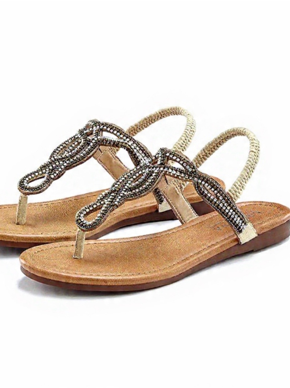 Lascana Rhinestone Sandals Size 8